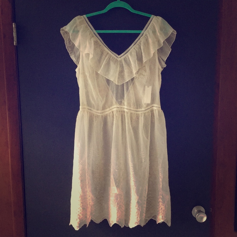 NWT anthropologie E by Eloise sheer dress • sz M